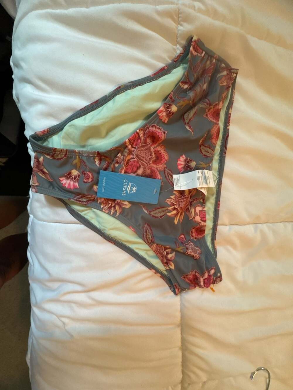 Cupshe Floral Print Bikini Swim Bottom
